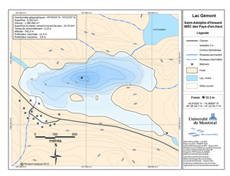 Carte bathymétrique