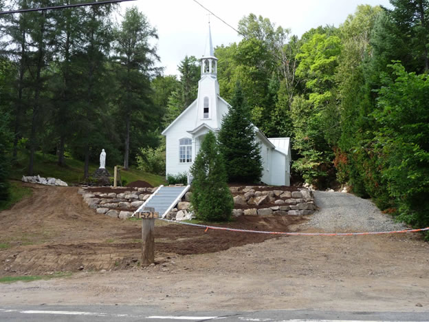 Travaux d'aménagement à la chapelle